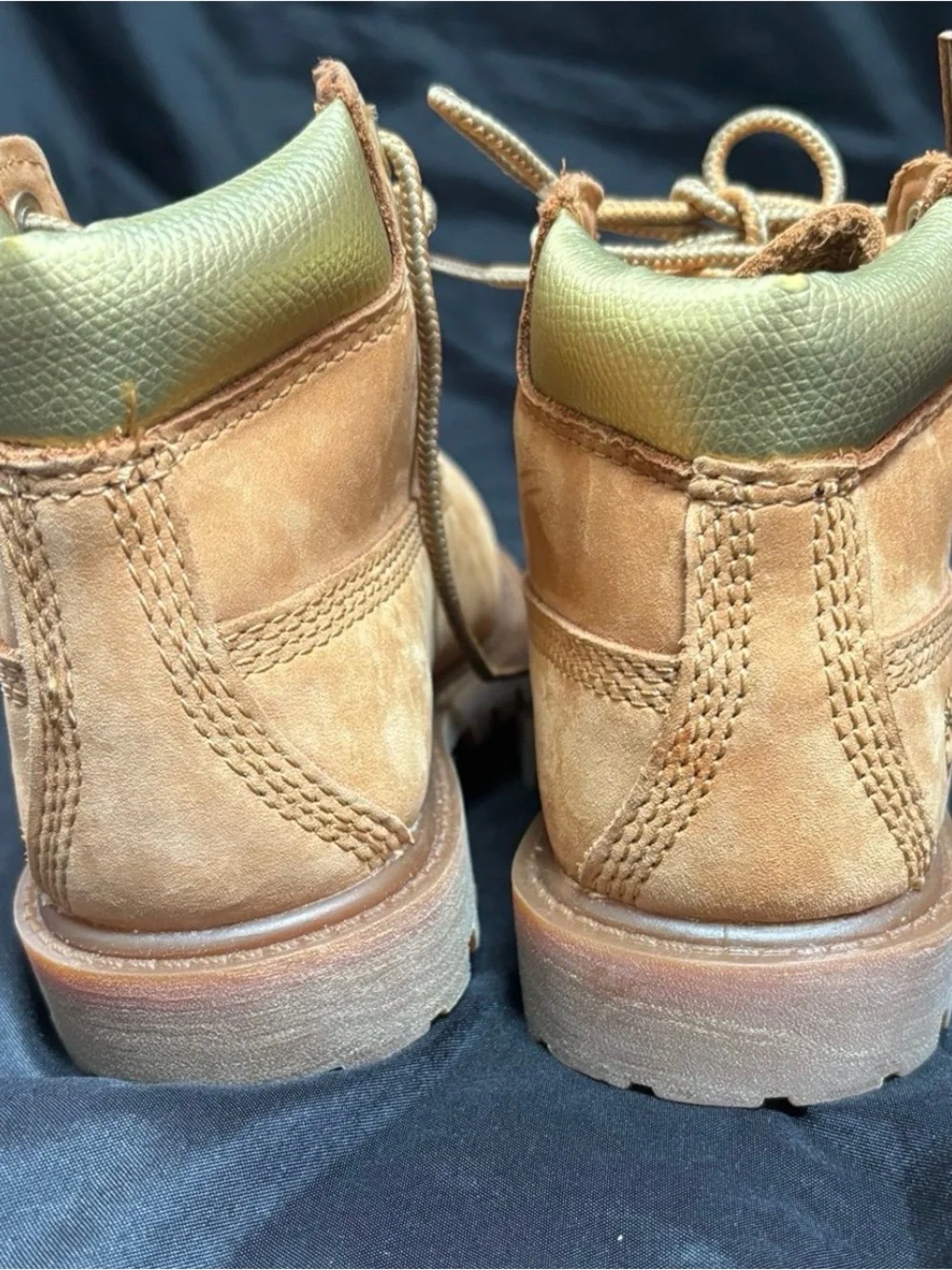 Kids Tan Suede Lace-Up Boots